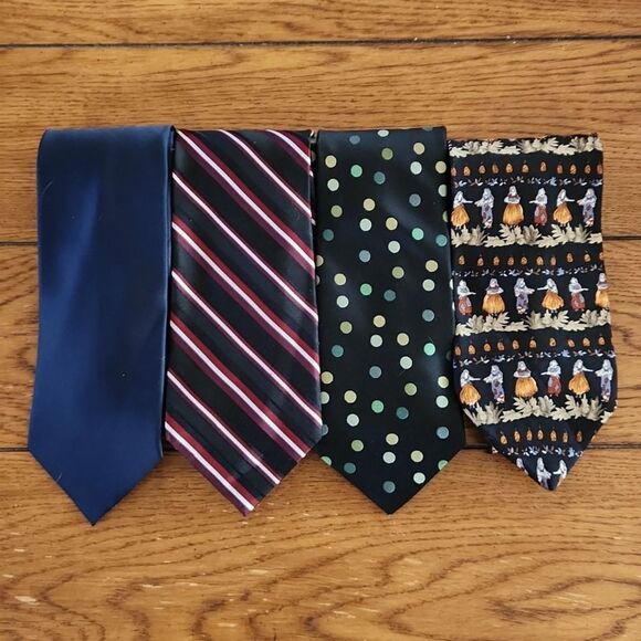 All Silk Croft & Bar set of 4 ties - Picture 1 of 4